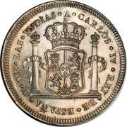 8 Reales - Carlos IV Proclamation coinage obverse image