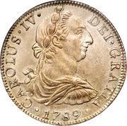8 Reales - Carlos IV Numeral IV, Carlos III portrait obverse image