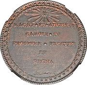 8 Reales - Carlos IV Proclamation coinage reverse image