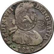 8 Reales Chilpanzingo and LVS countermarks obverse image