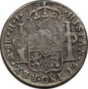 8 Reales Chilpanzingo and LVS countermarks, Mexico, 1809 reverse image