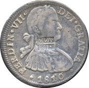 8 Reales - Fernando VII MVA - Royalist Countermarked Coinage obverse image