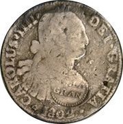 8 Reales Villa Gran - Insurgent Countermarked coinage obverse image