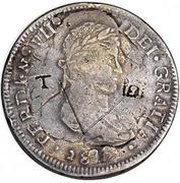 8 Reales - Fernando VII Chihuahua - Royalist coinage obverse image