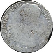 8 Reales - Fernando VII Durango - Royalist coinage obverse image