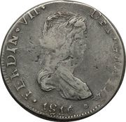 8 Reales - Fernando VII Durango - Royalist coinage obverse image
