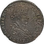 8 Reales - Fernando VII Guadalajara - Royalist coinage obverse image
