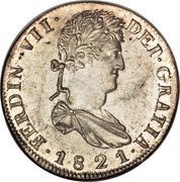 8 Reales - Fernando VII Zacatecas - Royalist Coinage obverse image