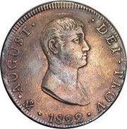 8 Reales - Agustín I obverse image