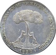 8 Reales - Agustín I Proclamation Coinage reverse image