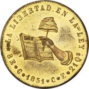 8 Escudos Pattern; Bronze reverse image