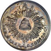 8 Reales Pattern strike, Mexico, 1882 reverse image