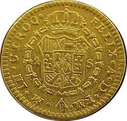 1 Escudo - Carlos III, Mexico, 1785-1788 reverse image