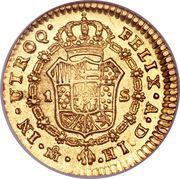 1 Escudo - Fernando VII reverse image