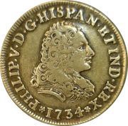 2 Escudos - Felipe V obverse image