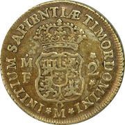 2 Escudos - Felipe V, Mexico, 1732-1747 reverse image