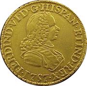 2 Escudos - Fernando VI obverse image