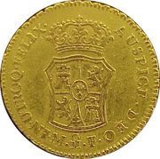 2 Escudos - Carlos III, Mexico, 1762-1771 reverse image