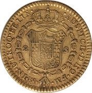 2 Escudos - Carlos III, Mexico, 1785-1788 reverse image