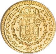 2 Escudos - Carlos IV, Mexico, 1791-1808 reverse image