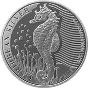 1 Dollar Seahorse reverse image