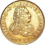 4 Escudos - Felipe V obverse image