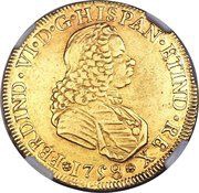 4 Escudos - Fernando VI obverse image