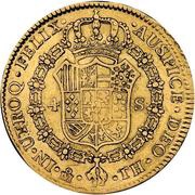 4 Escudos - Carlos IV, Mexico, 1792-1808 reverse image