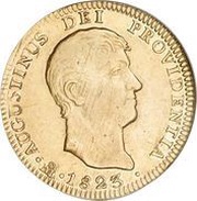 4 Escudos - Agustín I obverse image