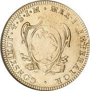 4 Escudos - Agustín I reverse image