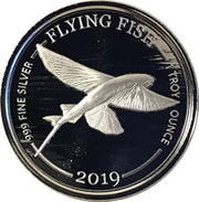 1 Dollar Flying Fish reverse image