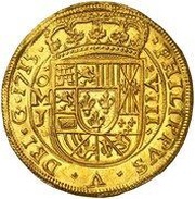 8 Escudos - Felipe V obverse image