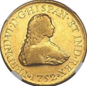 8 Escudos - Fernando VI obverse image