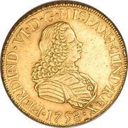 8 Escudos - Fernando VI obverse image