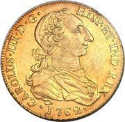 8 Escudos - Carlos III obverse image