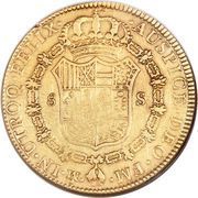 8 Escudos - Carlos III, Mexico, 1786-1788 reverse image