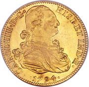 8 Escudos - Carlos IV obverse image
