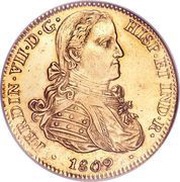8 Escudos - Fernando VII obverse image