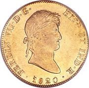 8 Escudos - Fernando VII obverse image