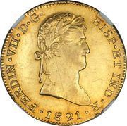 8 Escudos - Fernando VII Guadalajara - Royalist Coinage obverse image