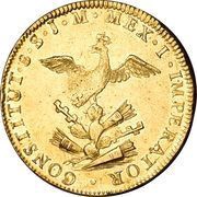 8 Escudos - Agustín I reverse image