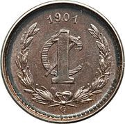 1 Centavo, Mexico, 1899-1905 reverse image
