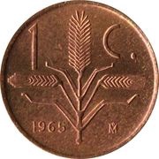 1 Centavo, Mexico, 1950-1969 reverse image