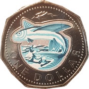 1 Dollar Flying fish, Barbados, 2020 reverse image
