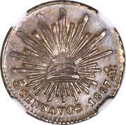 5 Centavos, Mexico, 1867-1869 reverse image
