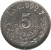 5 Centavos Pattern reverse image