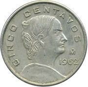 5 Centavos Pattern; Copper-Nikel reverse image
