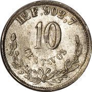10 Centavos reverse image