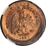 10 Centavos Pattern; Copper obverse image