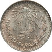 10 Centavos, Mexico, 1919 reverse image